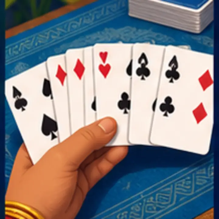 Rummy App Hand illustrated game cover